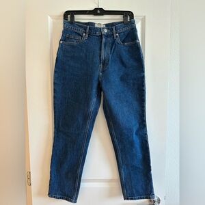 Everlane Original Cheeky Jean - Dark Blue, Size 28 Crop